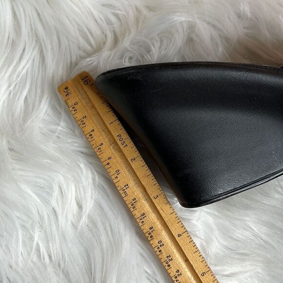 Bongo Black Buckle Wedge Sandals Heels Size 6.5 - Picture 8 of 9